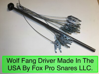 #ad 2 Dozen WOLF FANG ANCHORS w 18quot; CABLE amp; DRIVER trapping stakes traps coyote $59.27