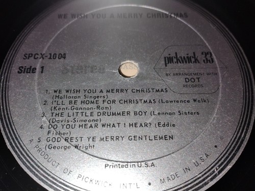 We Wish You A Merry Christmas Comp Pickwick Various 1960’s - Picture 4 of 6