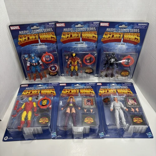 Marvel Legends Secret Wars Complete Set of 6 Wave 1 Action Figures NOC New 2024