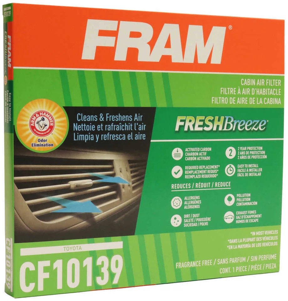 Filtro de aire de cabina para Toyota Echo RAV4 FRAM 2000-2005 Foto 3 de 4