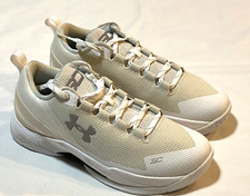 New Under Armour Curry 2 Low White/Cream Basketball Shoes Big kids Youth 5 