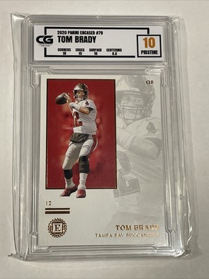 L@@K! * 2020 TOM BRADY PANINI ENCASED #79 * CG 10 PRISTINE *
