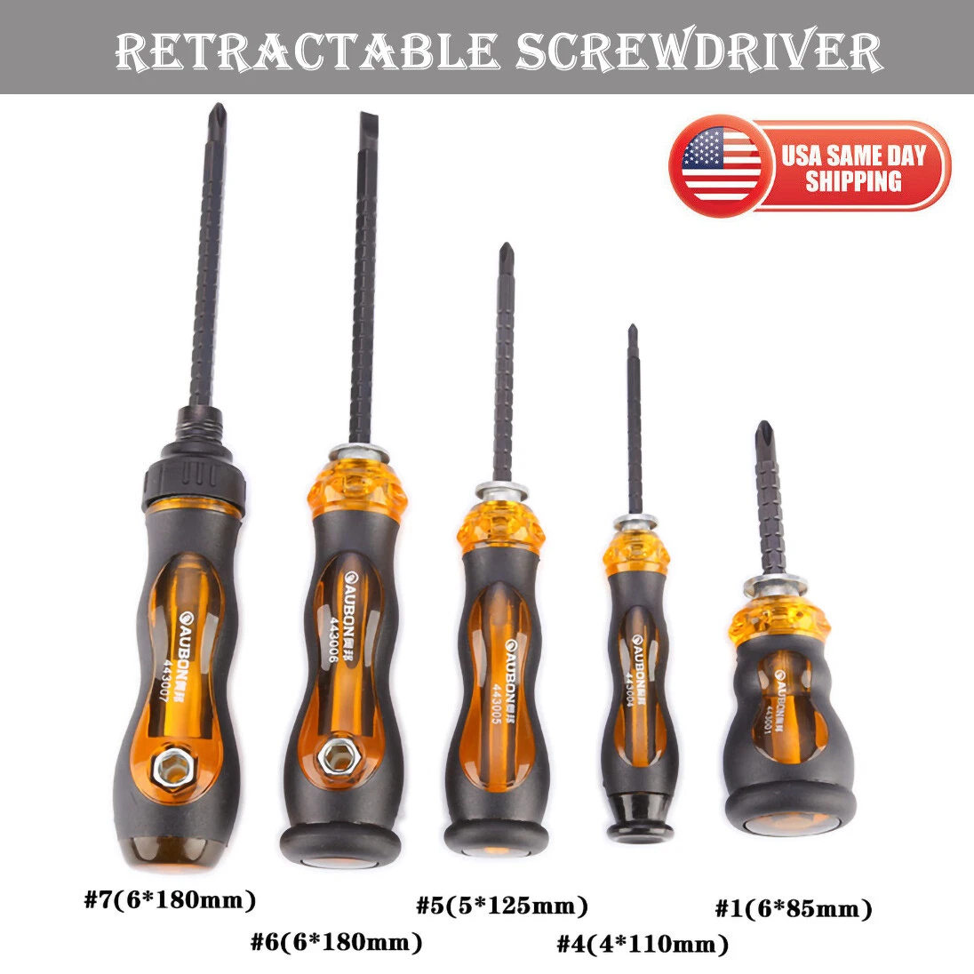 Retractable screwdriver on sale