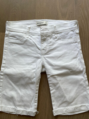 Abercrombie & Fitch Kids A&F SHORTS Bermuda weiß Gr. 10 (US)