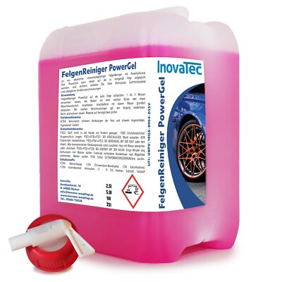 Felgenreiniger PowerGel 5l Auslaufhahn Kirsch InovaTec Bremstaubentferner Felgen