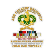 Kiss-Cut Stickers - Army - 3rd Cavalry Regiment - Berlin Crisis w Cold EXP OCCPY