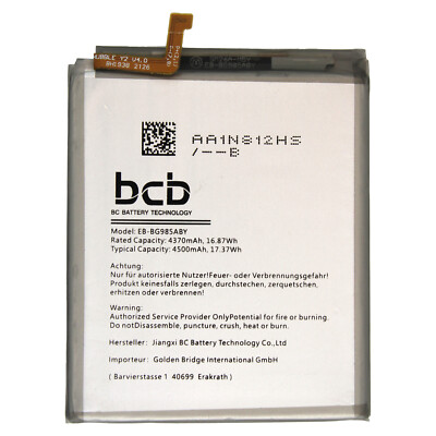 Akku für S20 Plus S20+ Galaxy G985F Samsung EB-BG985AB 4.370mAh