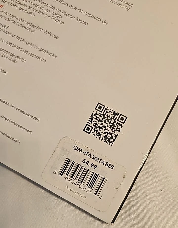 Qmadix Invisible First Defense Tempered Glass for Samsung Galaxy Tab E 8.0 - Image 2 of 4