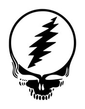 Grateful Dead Steal Your Face Decal 2 3.75"x5" Choose Color