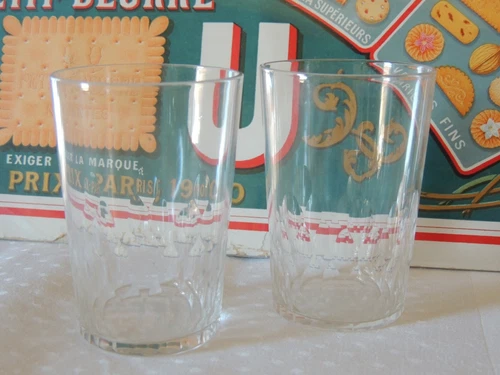 2 Glasses Glasses Glass Crystal Baccarat Honeycomb Richelieu Champigny