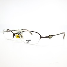 Candie's C Lalita Brown Oval Half Rim Eyeglasses Frames 46[]19-135