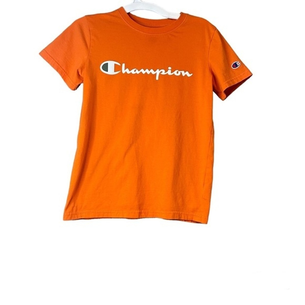 Crewneck Champion Tee Orange Champion Logo Crewneck T-Shirt Orange