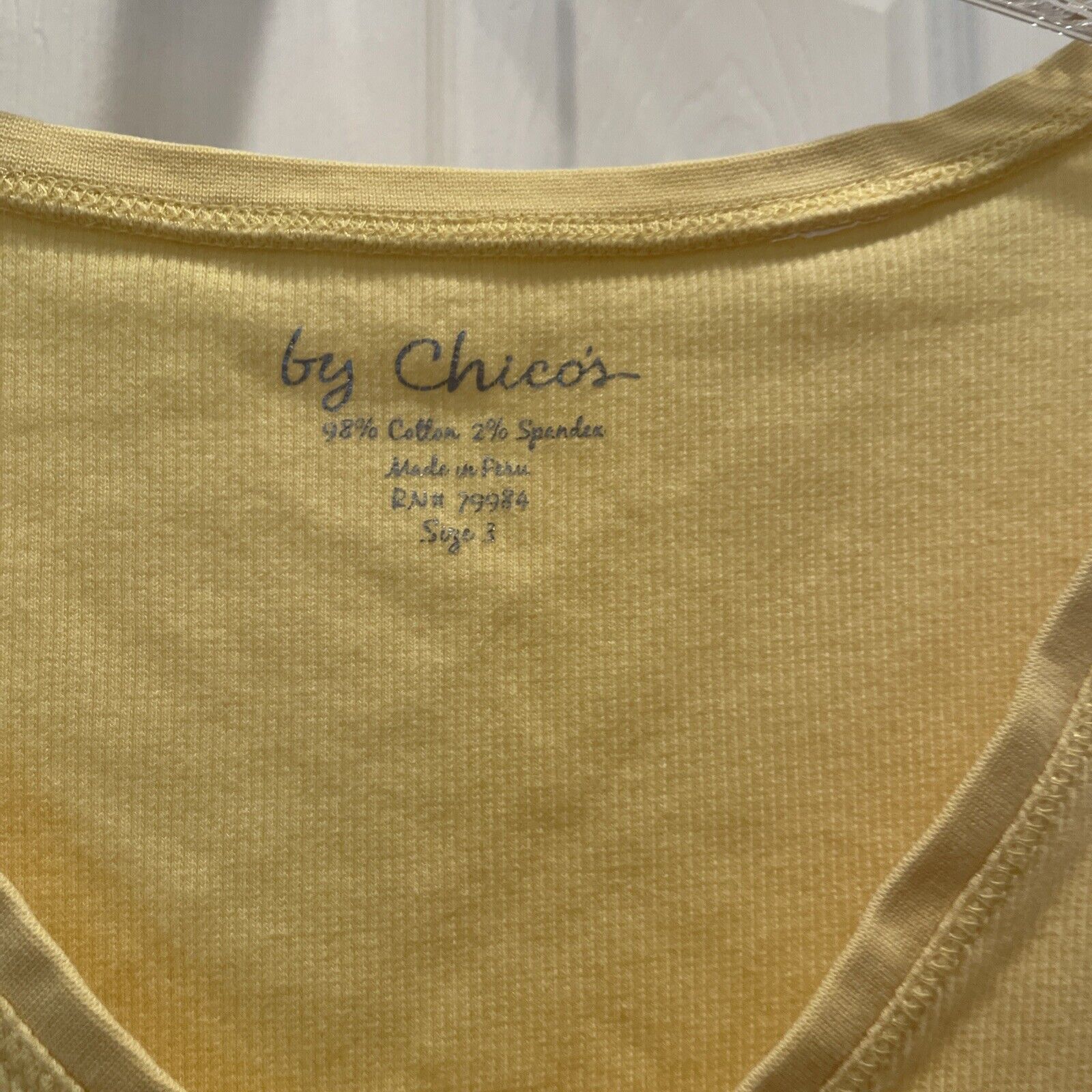Chicos Womens T-Shirt Tee Size 3 Sleeveless Shirt… - image 2