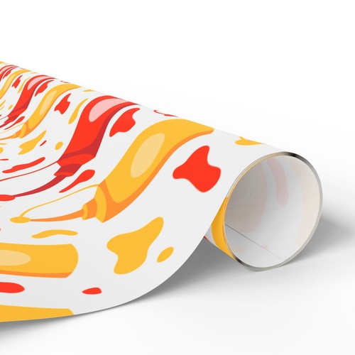 Ketchup and Mustard Bottles Premium Eco-Friendly Decorative Gift Wrapping Paper - Picture 14 of 21
