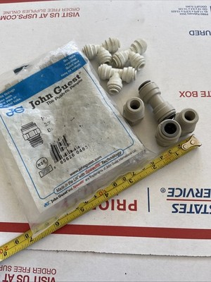 JOHN GUEST Lot of  Push Adapter & T - 3/8 Tube Size - 15 Pcs
