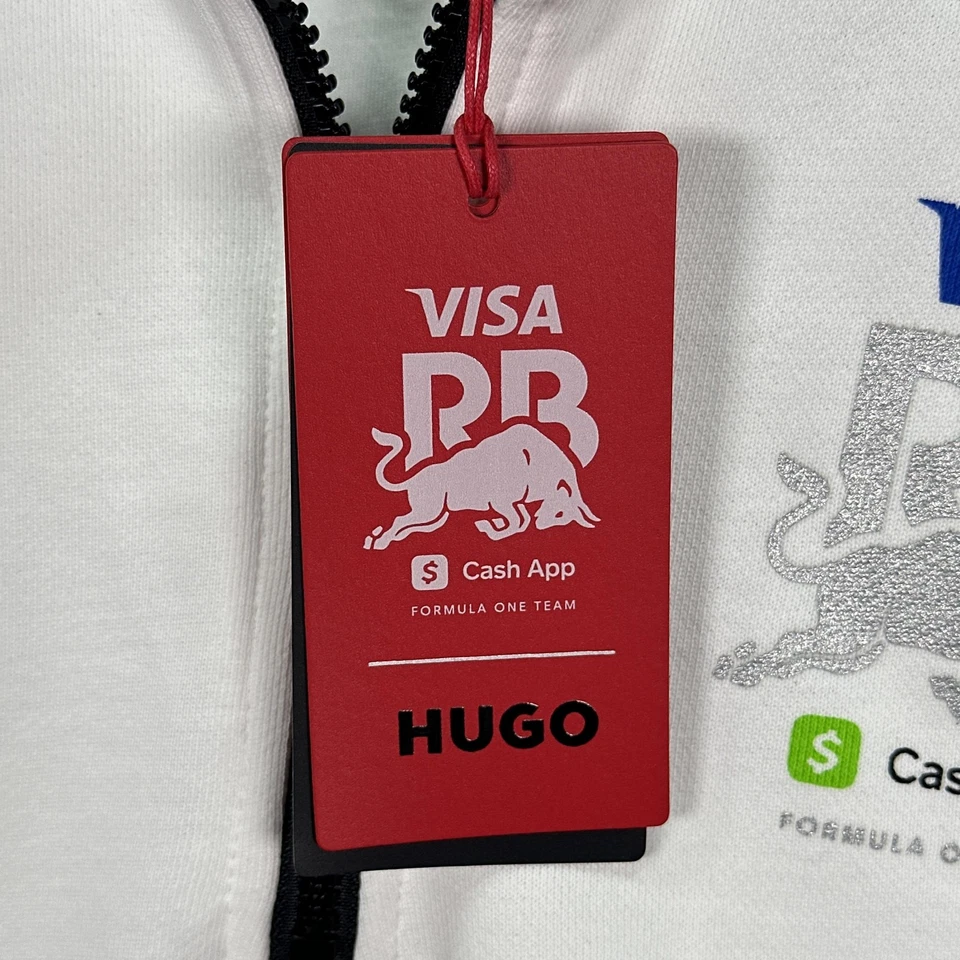 Visa Cash App RB 2024 F1 Racing Hadjar 1/4 Zip Sweatshirt Large Hugo Boss NWT - Image 4 of 4