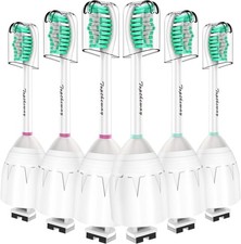 6 Pack Toothbrush Replacement Heads for Philips Sonicare E-Series,