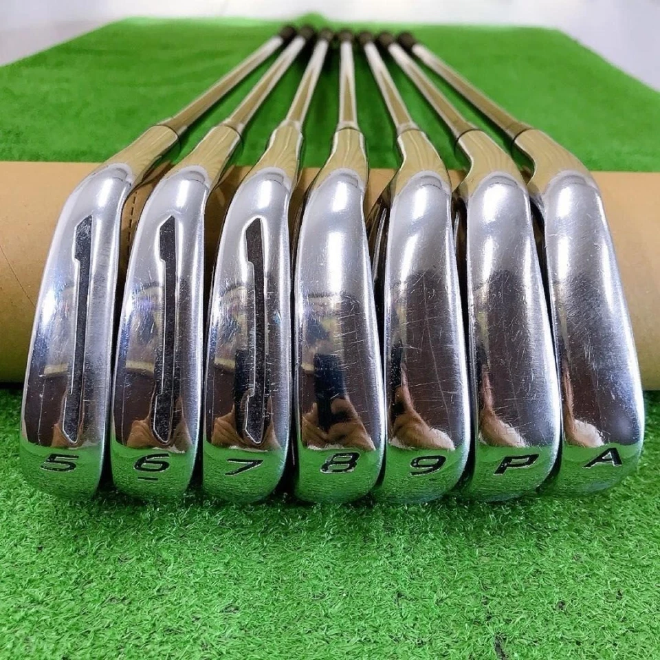 USED Taylormade SLDR Lefty Iron 5-9,AW 7p Set S-Flex Mitsubishi TM7-214 Graphite - Image 3 of 4