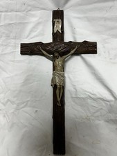 Antico Crocifisso In Legno E