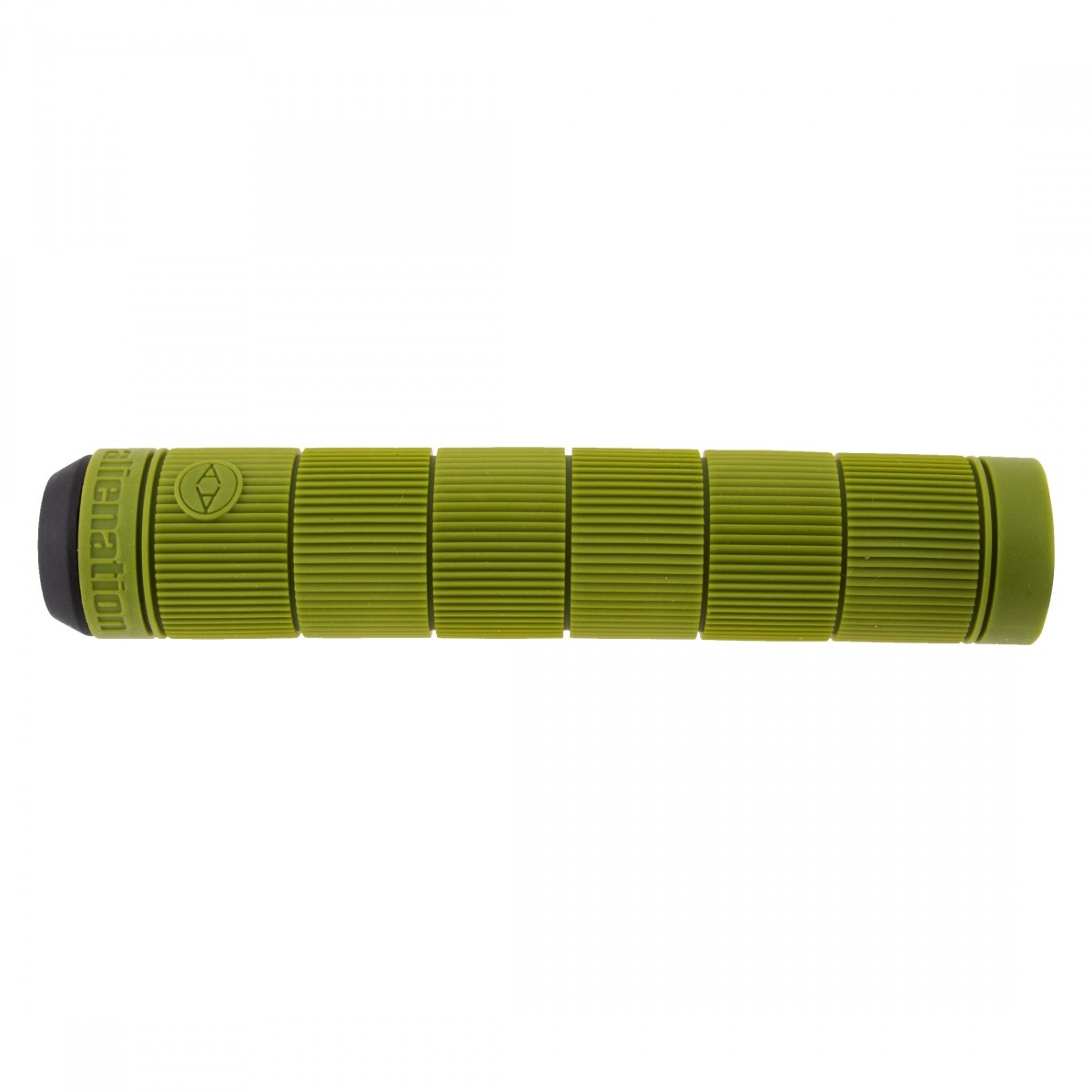 Alienation Backlash V2 Flangeless Green BMX Grips - Micro Finned Rubber 155mm 2990₽