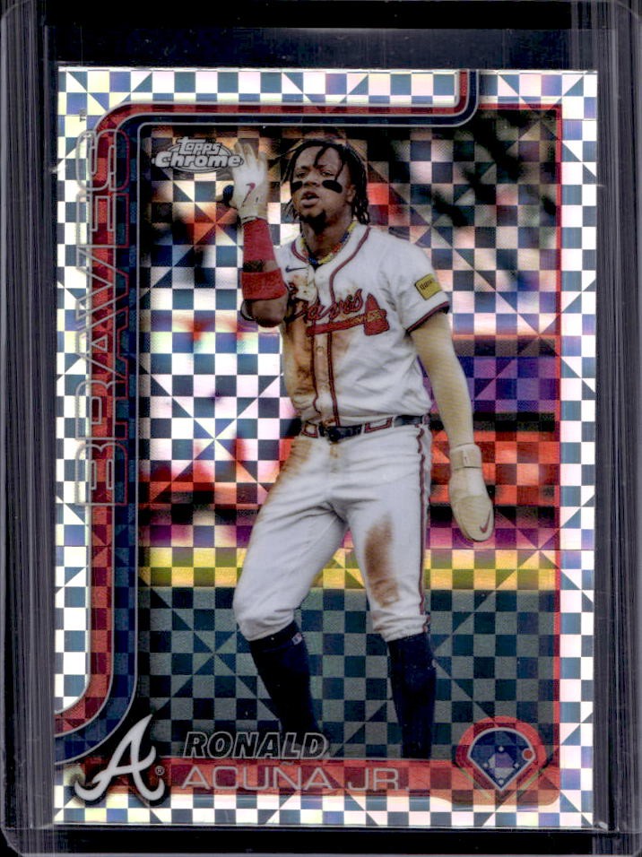2025 Topps Chrome Ronald Acuna Jr. X-Fractor #257 Braves
