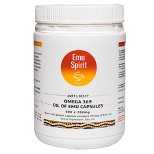 Emu Spirit Omega 369 Oil Of Emu 750mg 500 Capsules