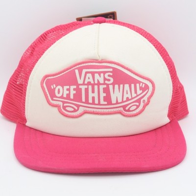 Vans Off the Wall Women's Pink White Snapback Hat NWT (New With Tags)