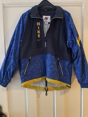 Vintage Nike Windbreaker Blue Pullover Quarter Zip Logo Jacket Unisex Gr. XS/168