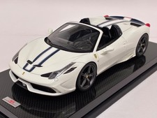 1/18 MR Collection Ferrari F458 Speciale A  Spider Pearl White , Carbon one Off