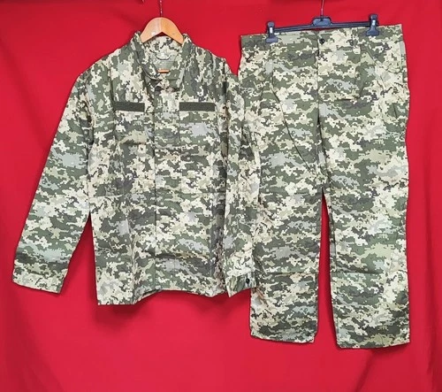 New Modern Ukrainian Army ZSU ЗСУ Soldier Camo Uniform BDU Sz 54 L Jacket Pantsm