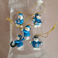 2005 Trevco NASCAR Rusty Wallace Snowmen Pit Crew Christmas Mini Ornaments