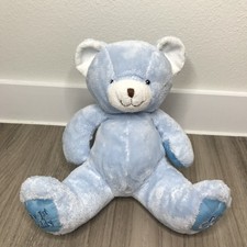 Animal Alley Baby Toys R Us MY FIRST TEDDY Bear Lovey Blue Plush Pacifier 10