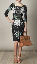 SALE! $4,500   DOLCE & GABBANA Silk Satin lace Dress  size 40