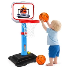 Toddler Basketball Hoop Indoor Toys for Kid, Mini Adjustable Kids Basketball ...