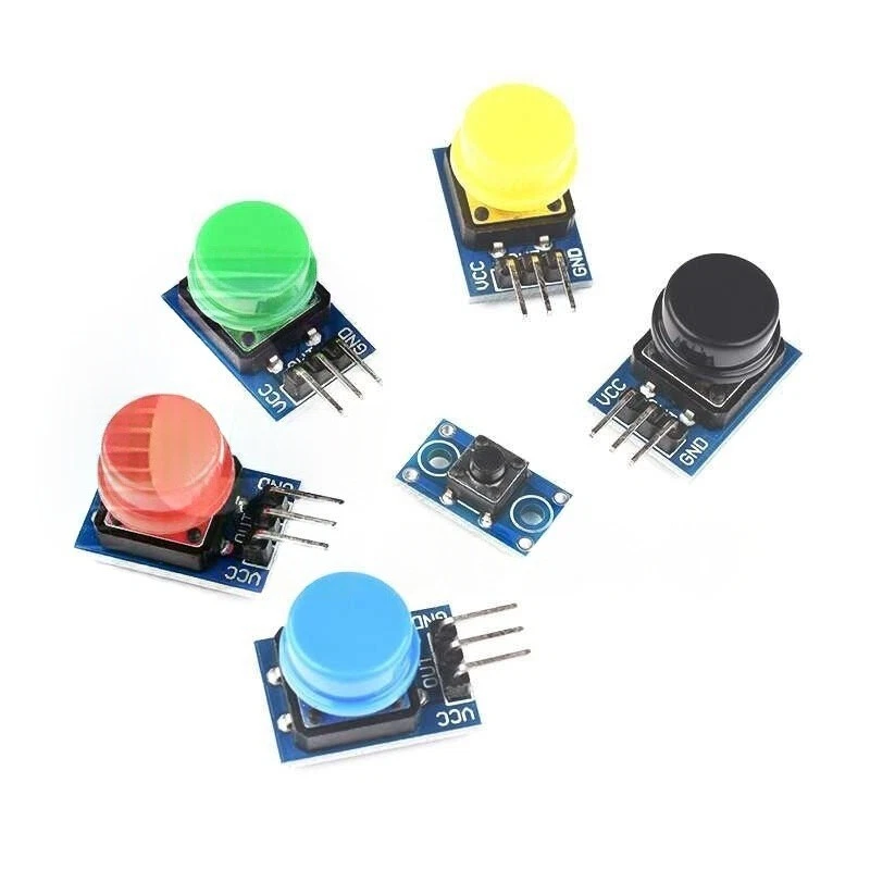 12mm Tastermodul bunt Drucktaster Button für Raspberry Pi DIY Elektronik - Bild 2 von 4