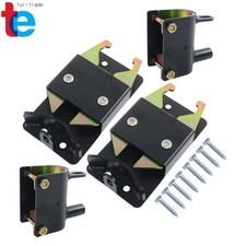 2PK Heavy Duty 2 Way Farm Gate Latch Metal Gate 2"  2 3/4" Post W/Mounting Screw