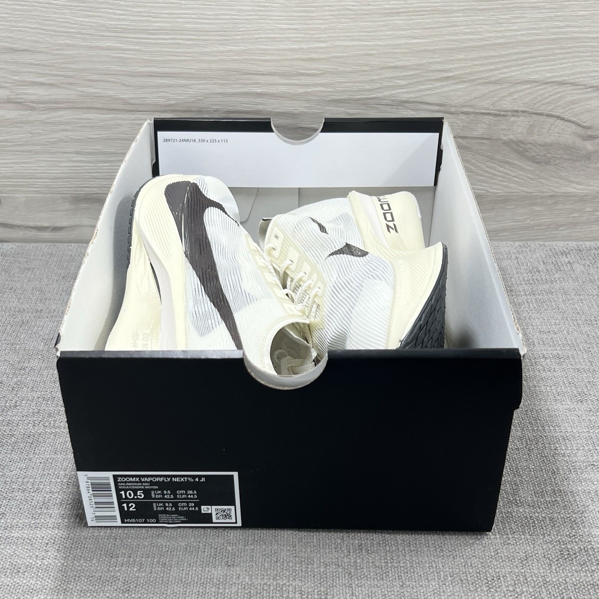 Nike JI x ZoomX VaporFly Next% 4 Sail Medium Ash HV6107-100 Men's
