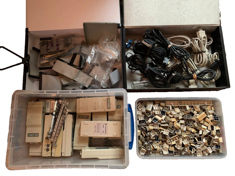 Lots of Spares for Commodore Amiga Computer ~ Modulators / Keytops / Cables etc.