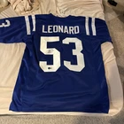 Darius Leonard Signed Custom NFL Jersey XL Indianapolis Colts #53 - Beckett COA