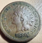 1880 Indian Head Penny FINE from private collection SEE MY OTHER COINS