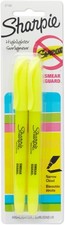 Sharpie Accent Pocket-Style 2 Count Pack of 1 , Fluorescent Yellow