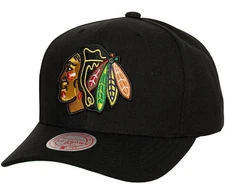 MENS MITCHELL & NESS NHL TEAM GROUND 2 PRO SNAPBACK BLACKHAWKS