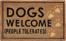 Dogs Welcome Door Mat Coir Doormat
