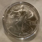 2001 American Silver Eagle Dollar .999 One Troy Ounce Fine Silver - Uncirculated