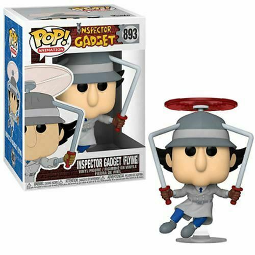 FIGURA DE VINILO DE ANIMACIÓN POP INSPECTOR GADGET VOLADORA DE 3,75" FUNKO 893 VENDEDOR DEL REINO UNIDO - Imagen 2 de 3