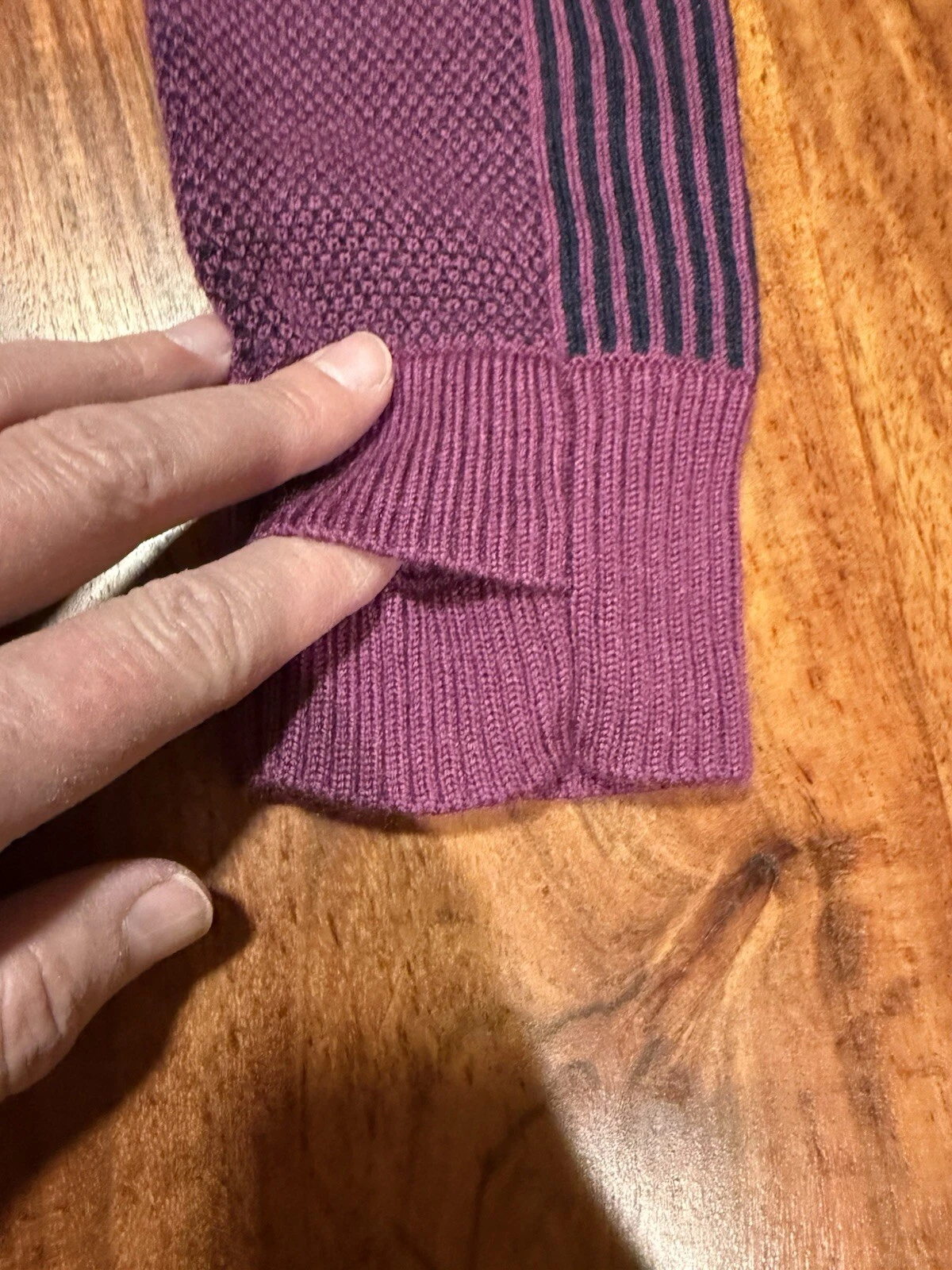 smartwool merino ribbed knit geometric pullover euc sweater