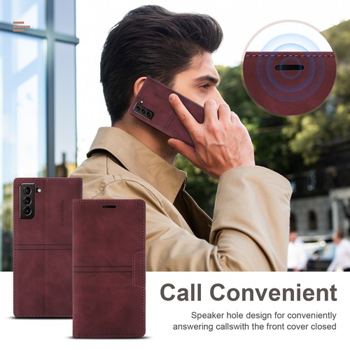 Flip Magnet PU Leder Wallet Handy Tasche SchutzHülle Bumper Cover Etui Case DE - Bild 20 von 31