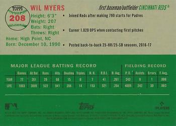 Wil Myers 2023 Topps Chrome Platinum Anniversary #208 Cincinnati Reds - Picture 2 of 2