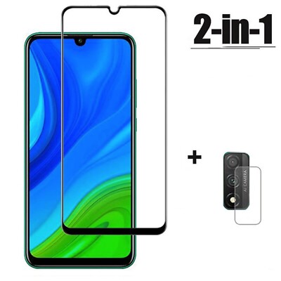 Huawei P Smart 2020 Panzerfolie aus Echtglas für Display und Kamera Schutzglas 