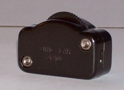 ZING EAR BROWN HI-LO INLINE ROTARY DIMMER SWITCH FOR 18/2 SPT-1 LAMP CORD 30091J